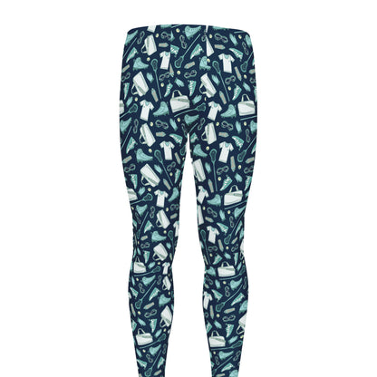 Lacrosse Equipment Pattern Print Men's leggings