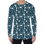 Lacrosse Equipment Pattern Print Men's Long Sleeve T-Shirt