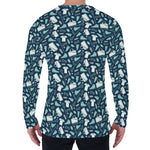 Lacrosse Equipment Pattern Print Men's Long Sleeve T-Shirt