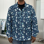 Lacrosse Equipment Pattern Print Men's Shirt Jacket