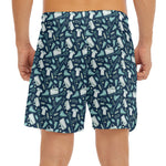 Lacrosse Equipment Pattern Print Men's Split Running Shorts