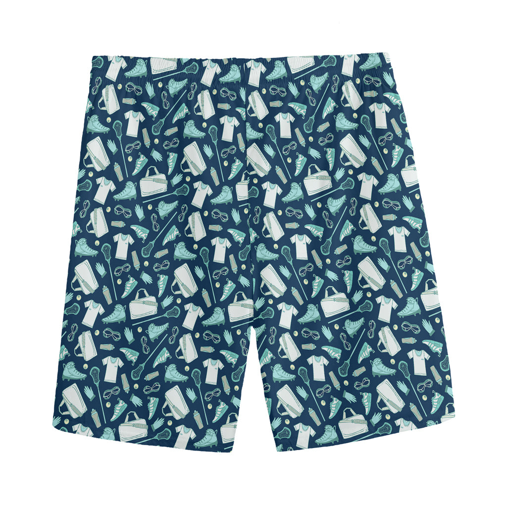 Lacrosse Equipment Pattern Print Men's Sports Shorts