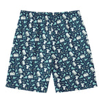 Lacrosse Equipment Pattern Print Men's Swim Trunks