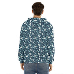 Lacrosse Equipment Pattern Print Men's Velvet Pullover Hoodie