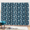 Lacrosse Equipment Pattern Print Pencil Pleat Curtains