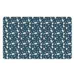 Lacrosse Equipment Pattern Print Polyester Doormat