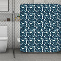 Lacrosse Equipment Pattern Print Polyester Shower Curtain