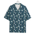Lacrosse Equipment Pattern Print Rayon Hawaiian Shirt