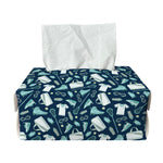 Lacrosse Equipment Pattern Print Rectangle Tissue Box Cover
