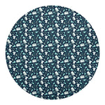 Lacrosse Equipment Pattern Print Round Blanket