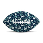Lacrosse Equipment Pattern Print Rugby Ball