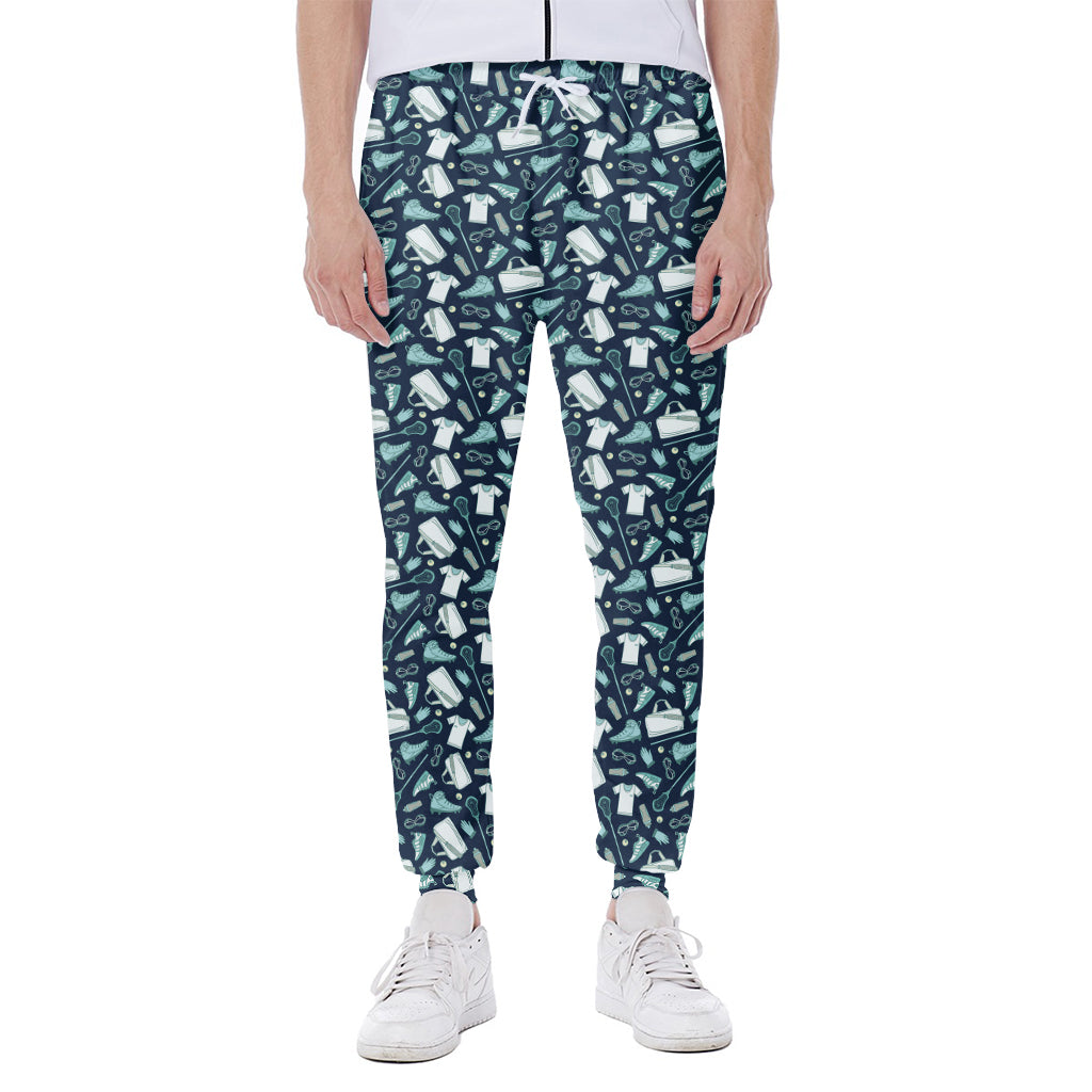 Lacrosse Equipment Pattern Print Scuba Joggers