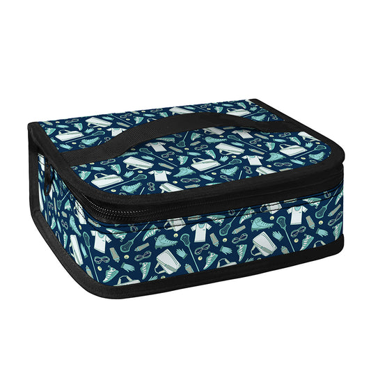 Lacrosse Equipment Pattern Print Small Lunch Bag