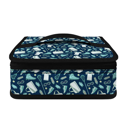 Lacrosse Equipment Pattern Print Small Lunch Bag