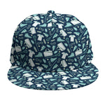Lacrosse Equipment Pattern Print Snapback Cap