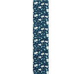 Lacrosse Equipment Pattern Print Table Runner