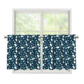 Lacrosse Equipment Pattern Print Tier Curtains