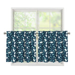 Lacrosse Equipment Pattern Print Tier Curtains