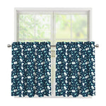 Lacrosse Equipment Pattern Print Tier Curtains