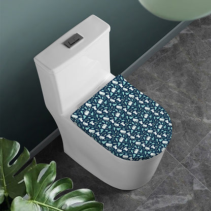 Lacrosse Equipment Pattern Print Toilet Lid Cover
