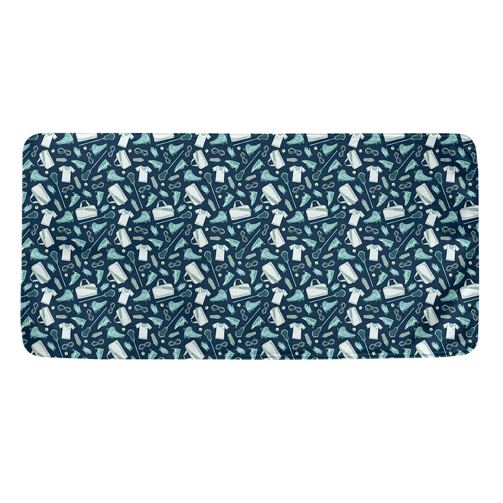 Lacrosse Equipment Pattern Print Towel