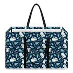 Lacrosse Equipment Pattern Print Utility Tote Bag