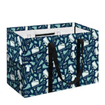 Lacrosse Equipment Pattern Print Utility Tote Bag