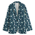 Lacrosse Equipment Pattern Print Women's Blazer