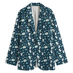 Lacrosse Equipment Pattern Print Women's Blazer