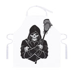 Lacrosse Skull Print Adjustable Apron