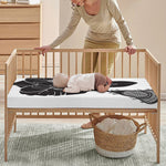 Lacrosse Skull Print Baby Crib Sheet