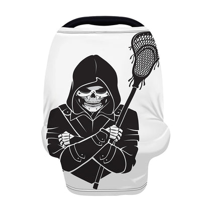 Lacrosse Skull Print Baby Seat Cover