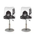 Lacrosse Skull Print Bar Stool Covers