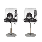 Lacrosse Skull Print Bar Stool Covers