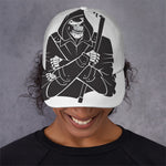 Lacrosse Skull Print Baseball Cap