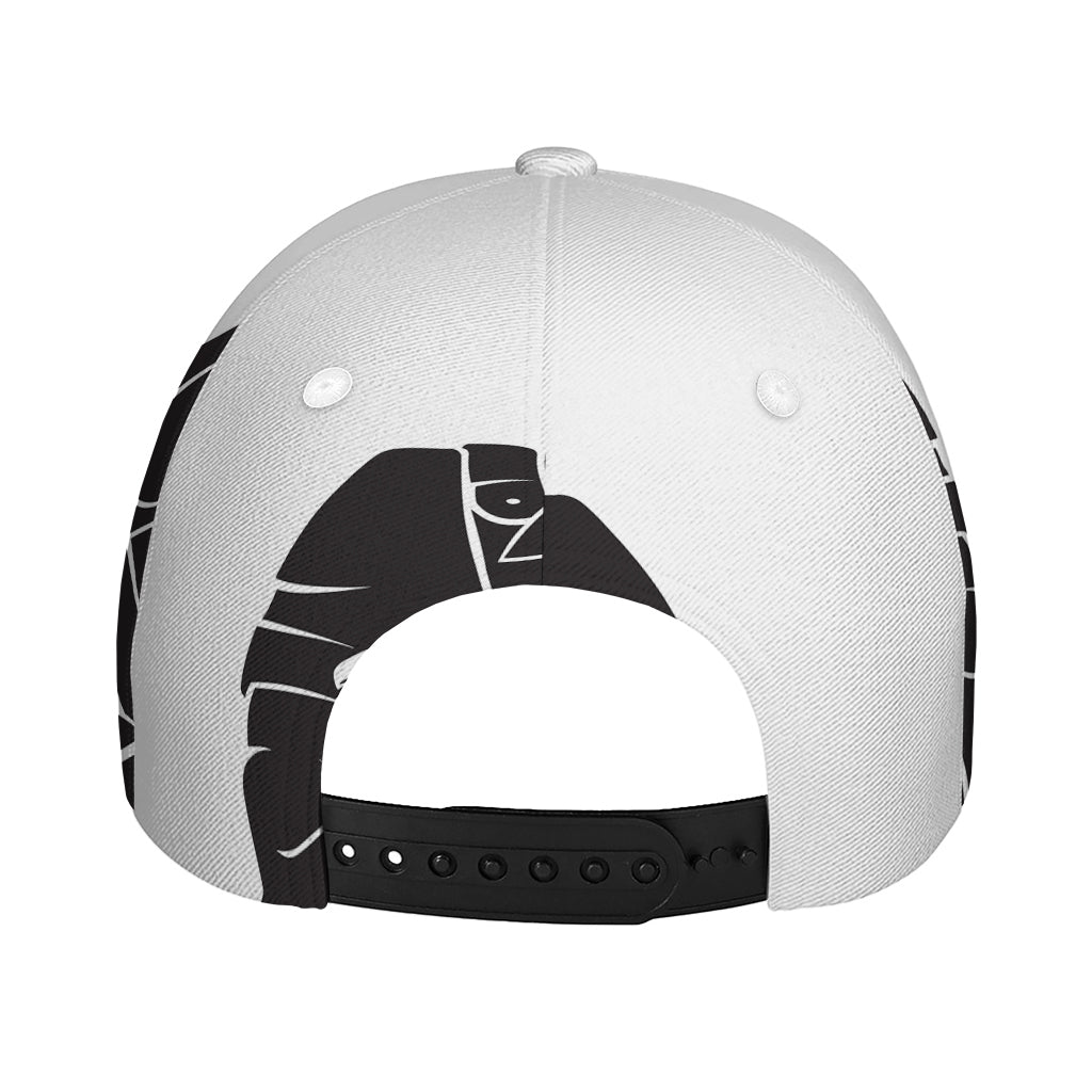 Lacrosse Skull Print Baseball Cap