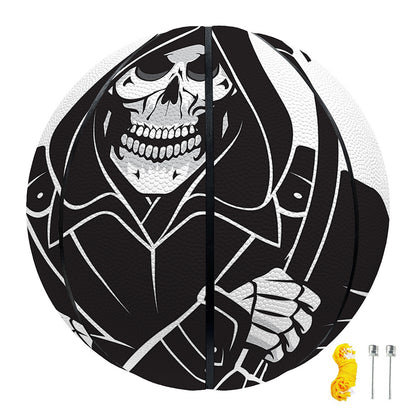 Lacrosse Skull Print Basketball