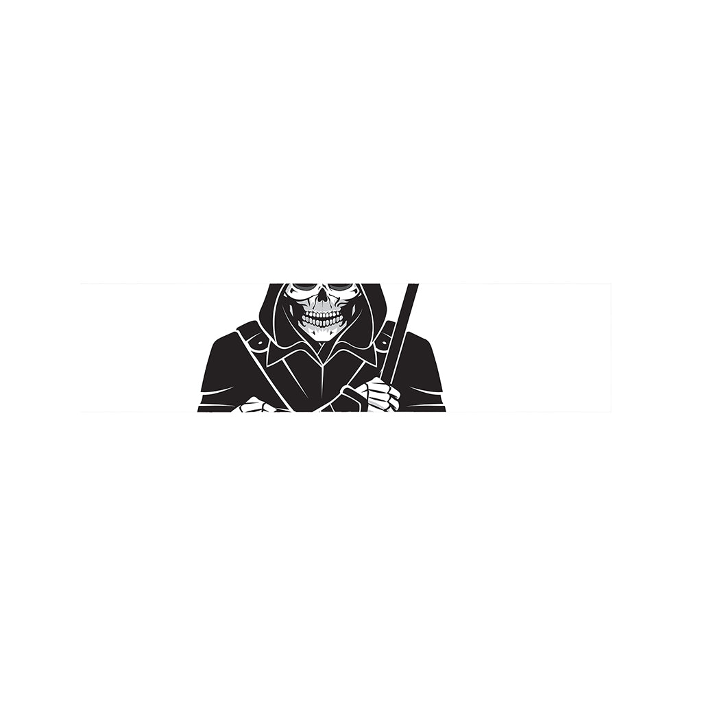 Lacrosse Skull Print Bed Runner