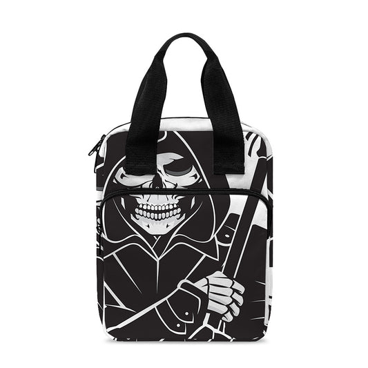 Lacrosse Skull Print Bible Tote Bag
