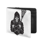 Lacrosse Skull Print Bifold Wallet