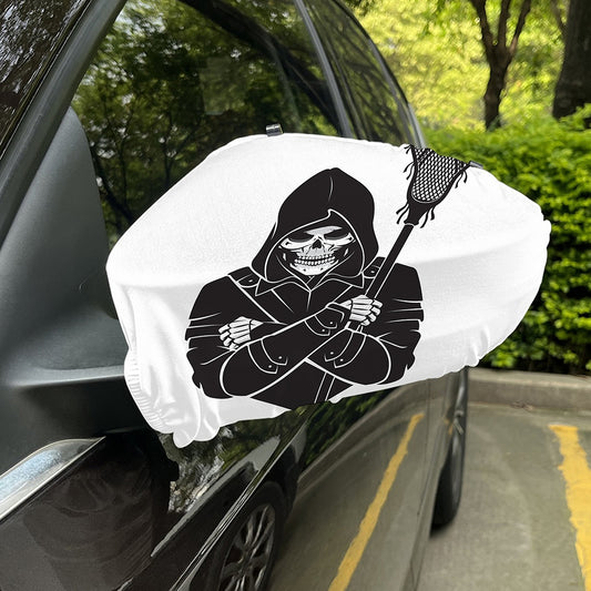 Lacrosse Skull Print Car Side Mirror Covers
