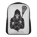 Lacrosse Skull Print Casual Backpack
