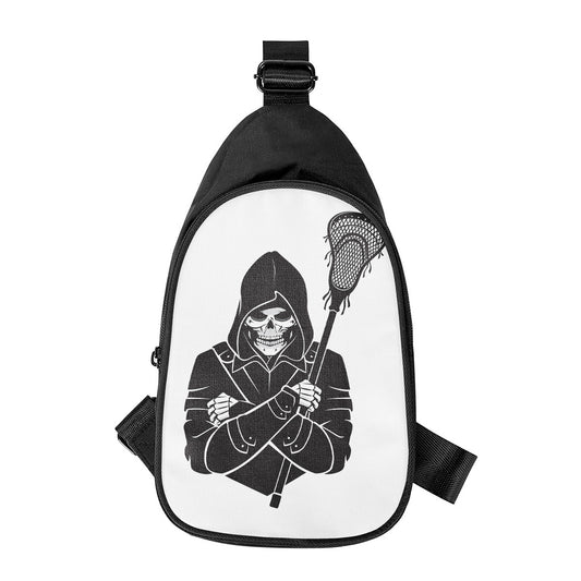 Lacrosse Skull Print Chest Bag