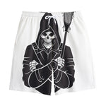 Lacrosse Skull Print Cotton Shorts
