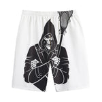 Lacrosse Skull Print Cotton Shorts