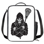 Lacrosse Skull Print Crossbody Lunch Bag