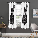 Lacrosse Skull Print Curtain