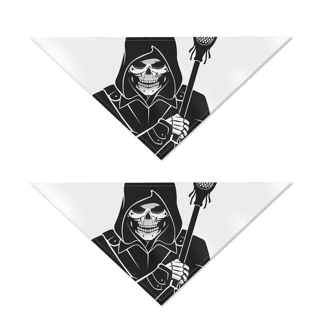 Lacrosse Skull Print Dog Bandana