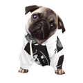 Lacrosse Skull Print Dog Zip Up Hoodie