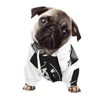 Lacrosse Skull Print Dog Zip Up Hoodie